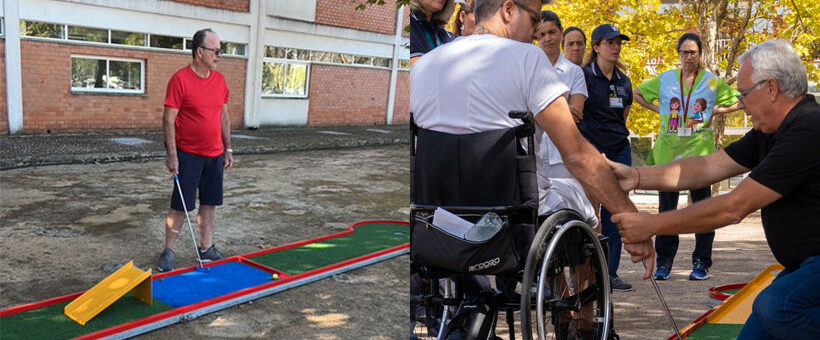 Minigolfe inspira utentes do Centro de Reabilitação de Alcoitão